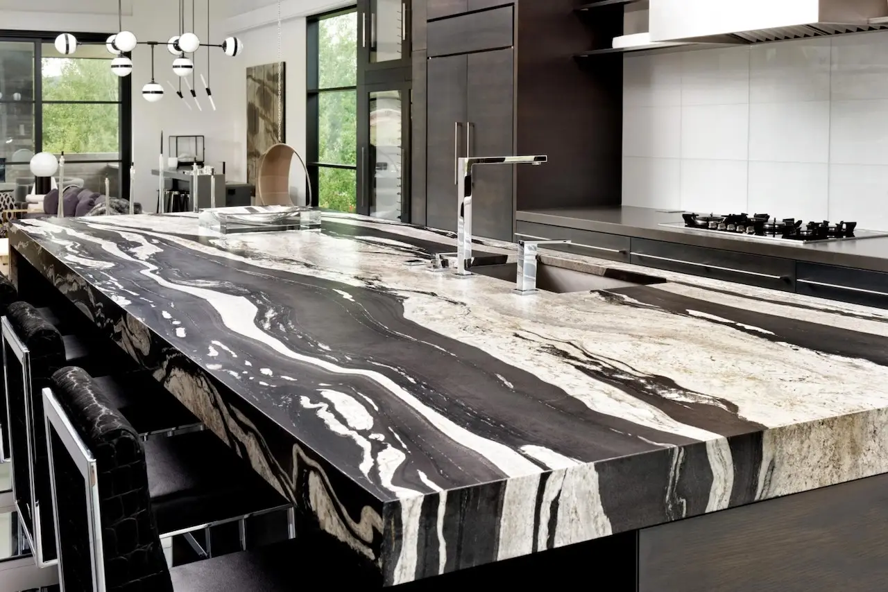 Granite-Mitered-Edge-profile-Island Granite Mitered Edge profile Island (view 3)